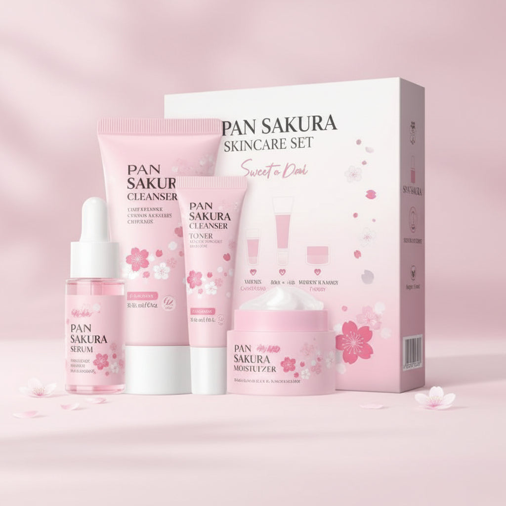 LAIKOU Sakura Cherry Blossom Skincare Set (4pcs)