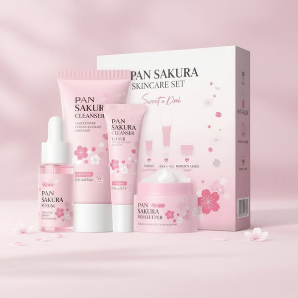 LAIKOU Sakura Cherry Blossom Skincare Set (4pcs)