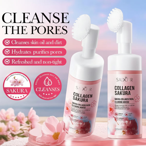 Sakura Collagen Facial Cleansing Mousse 120ml